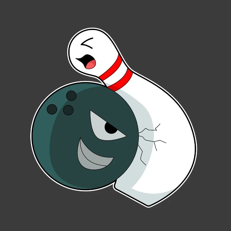Quille à boule de bowling