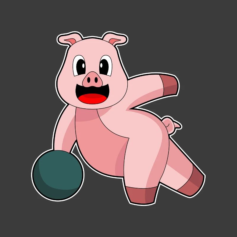 Cochon Bowling Boule de bowling