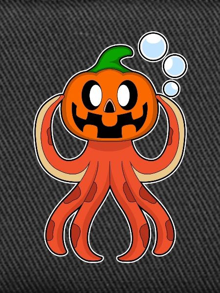 Octopus Halloween Pumpkin