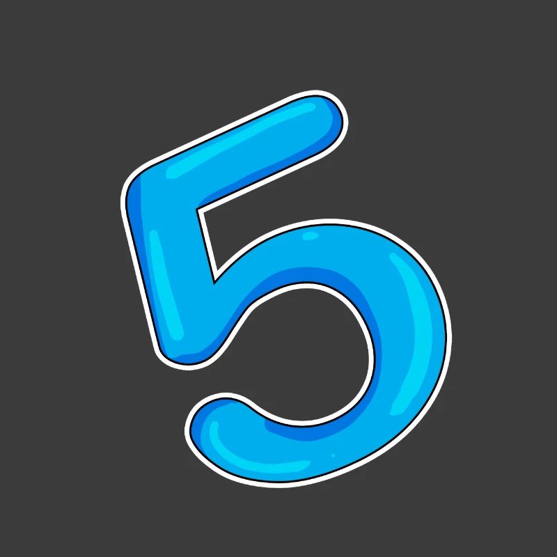 Numéro 5 Bleu