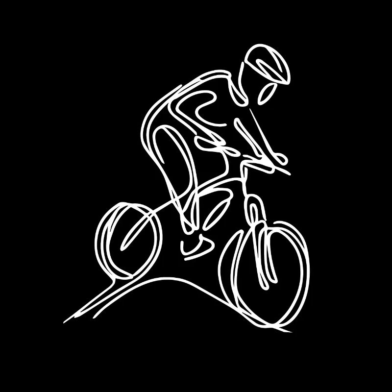 Mountainbiker Skizze