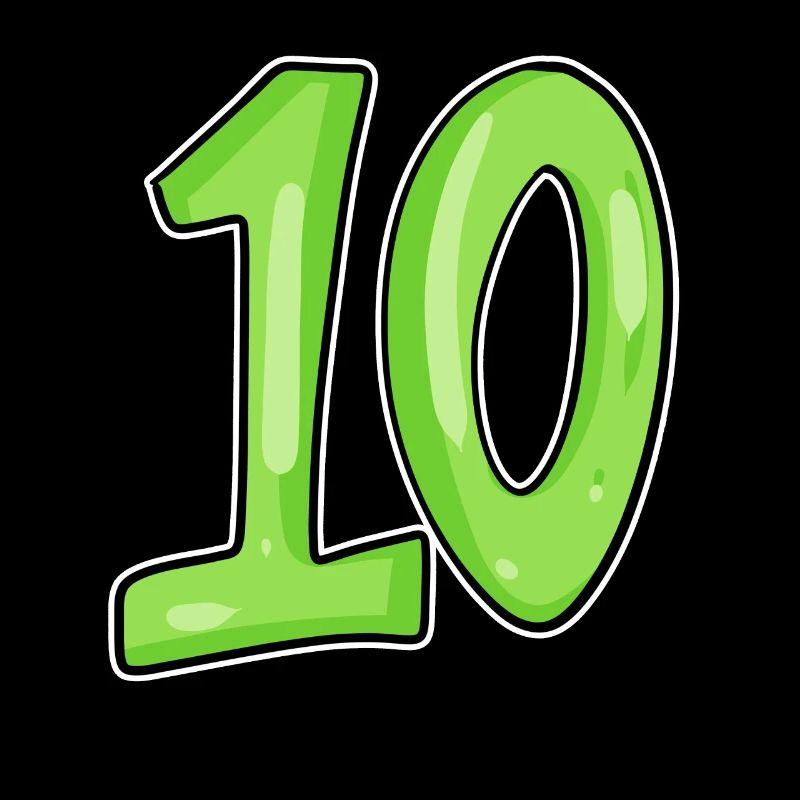 Zehn 10 Nummer Zahl