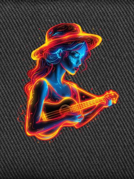 Ukulelespielerin Steamwave
