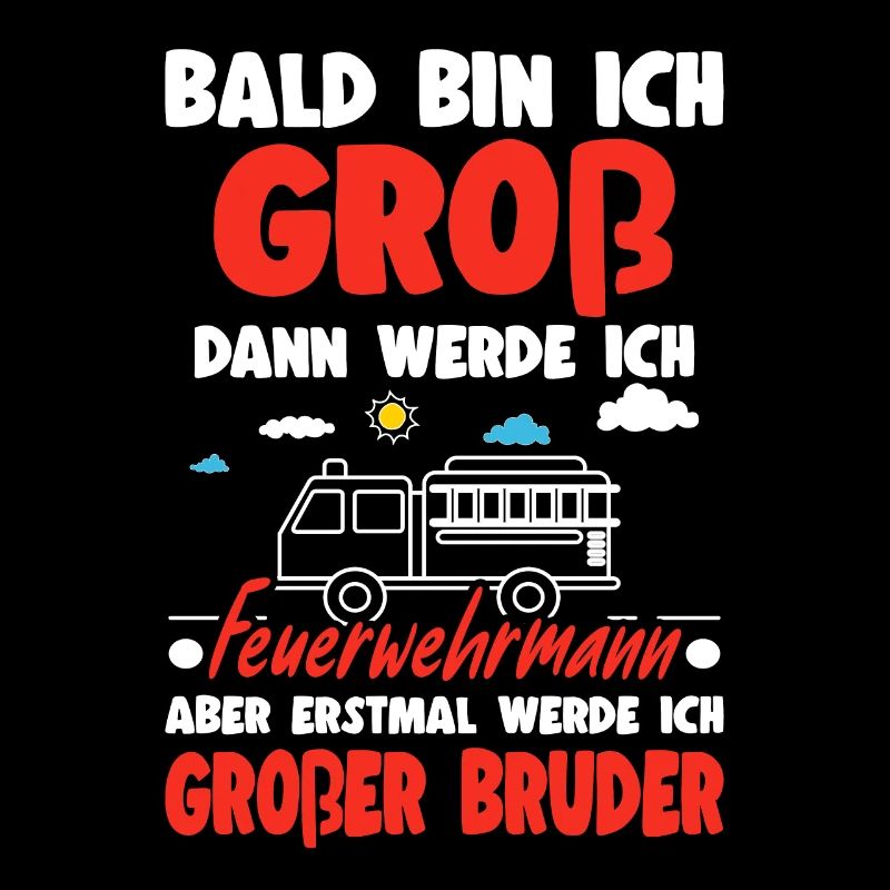 Nachwuchs Verkünden Werde Großer Bruder Feuerwehr