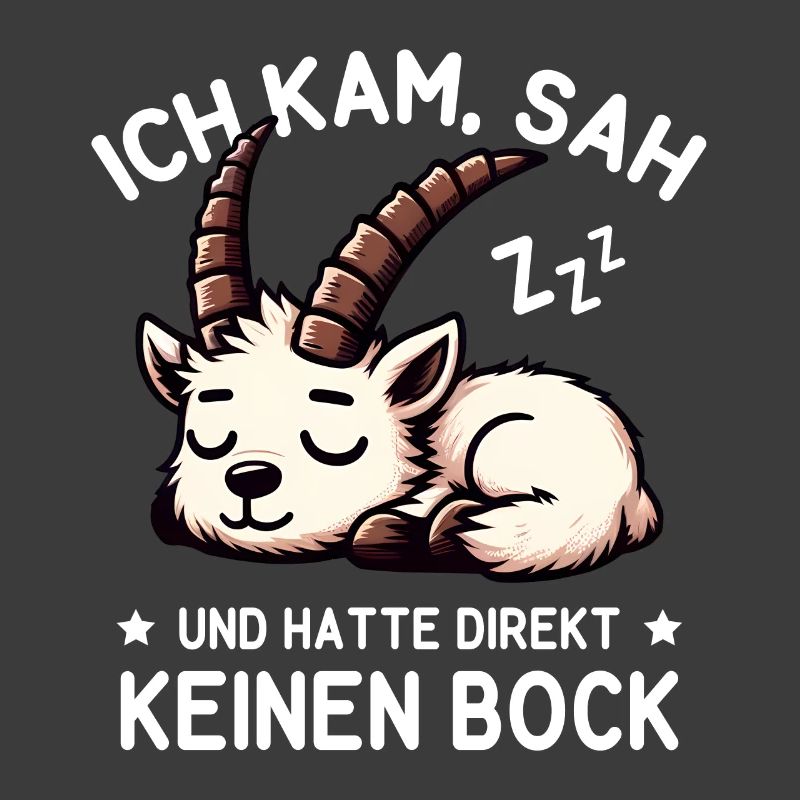 Süßer schlafender Steinbock hat null Bock