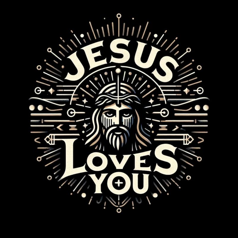 Jesus Loves You - Strahlendesign