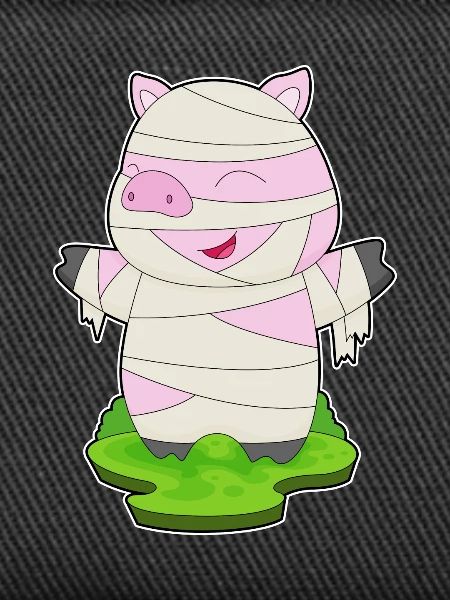 Schwein Halloween Mumie