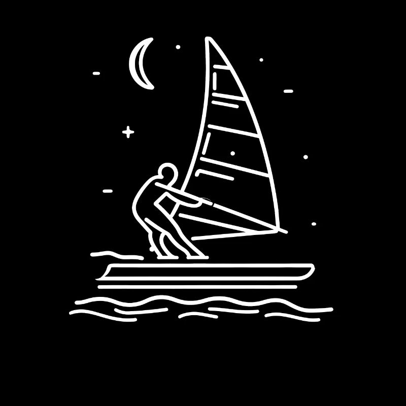 Dessin de planche à voile