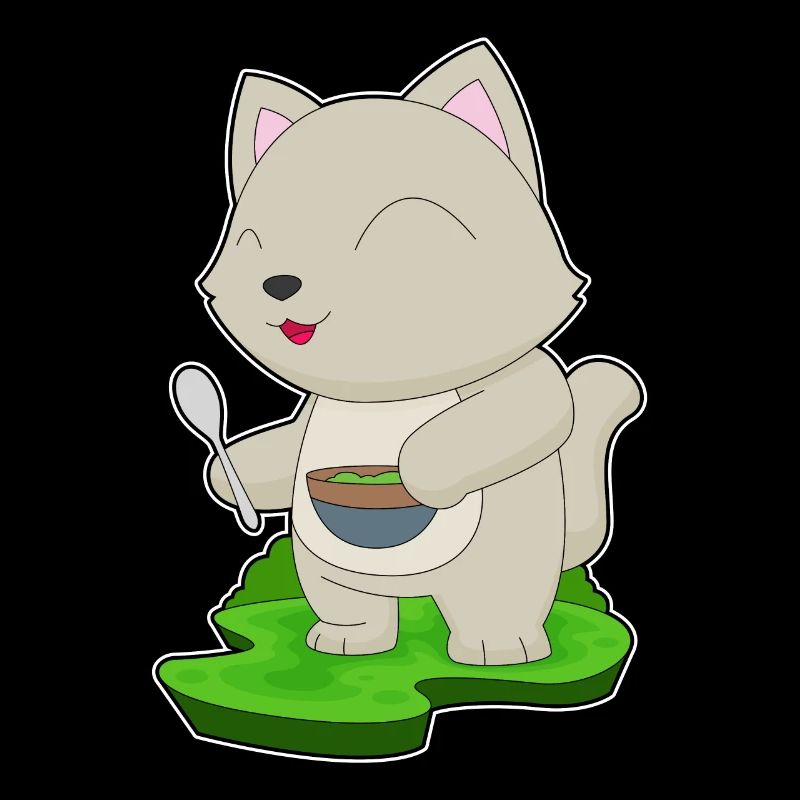 Cuisson dans un bol de cuisson pour chats