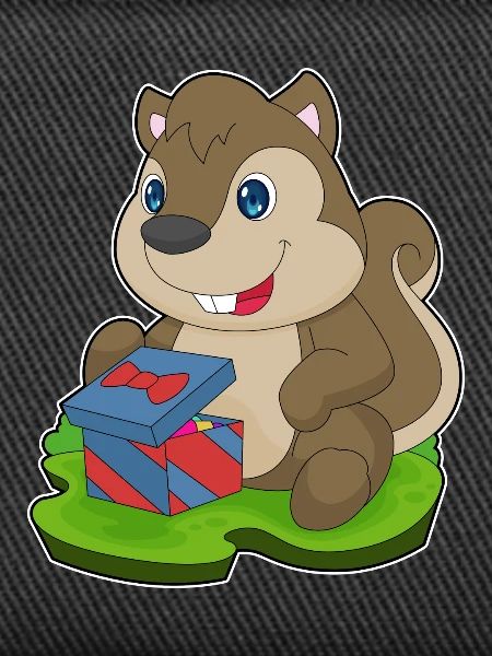 Squirrel Christmas Package