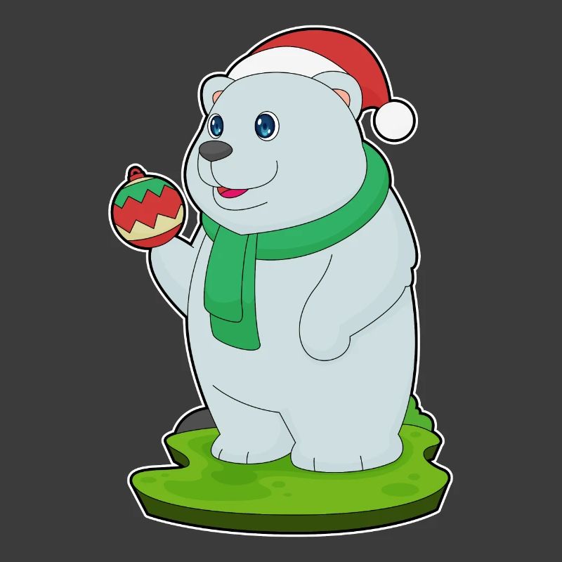 Eisbär Weihnachten Weihnachtskugel