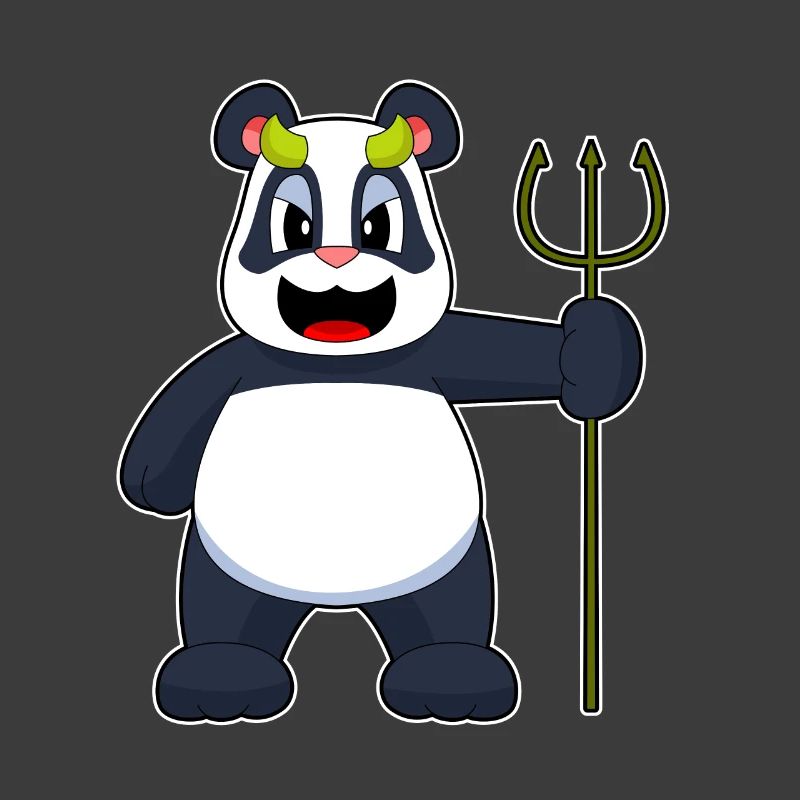 Panda Halloween Devil