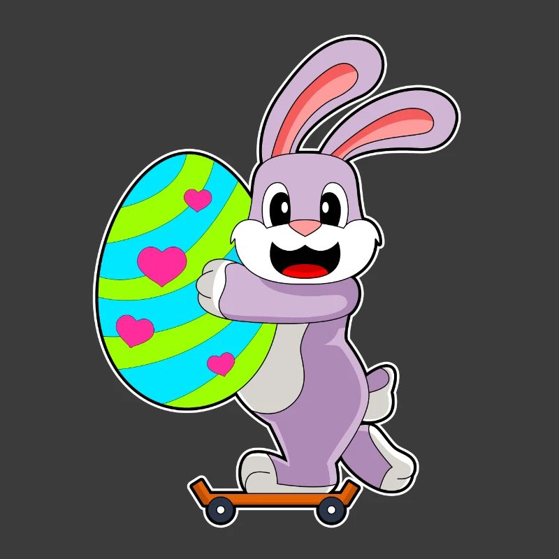 Bunny Easter Skateboard