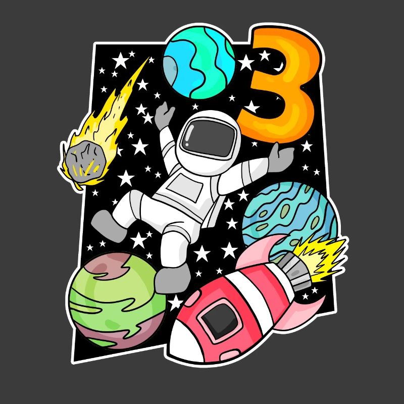 3 Anniversaire Garçon Astronaute