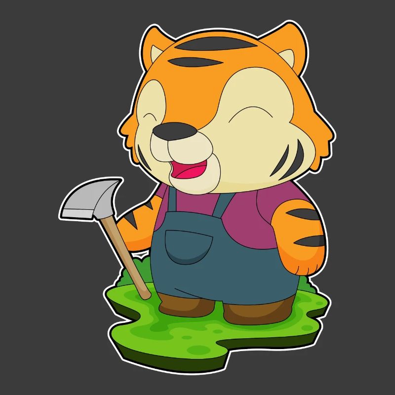 Mineur de tigre Exploitation minière à la pioche