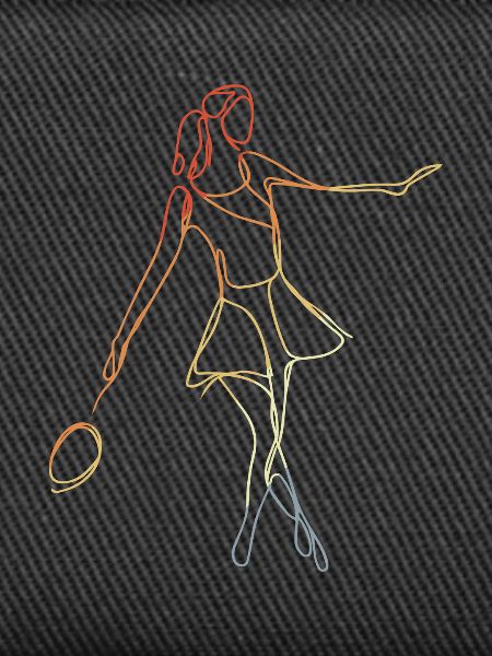 Badminton Player Sketch