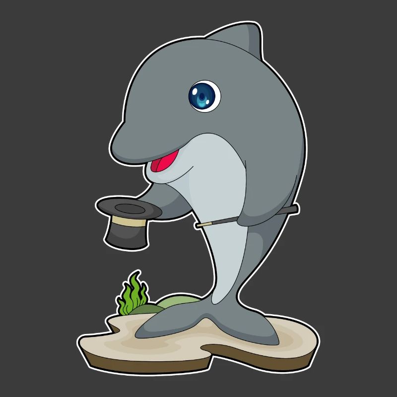 Chapeau haut de forme Dolphin Wizard