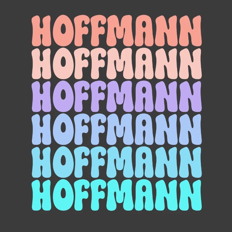 Hoffmann Retro Nachname Geschenkidee