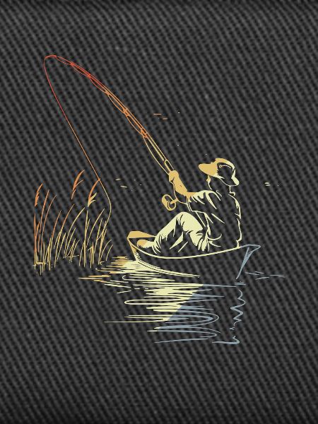 Retro Fishing Sketch