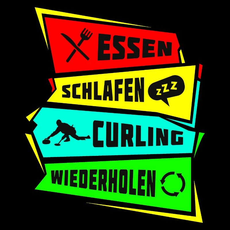 Manger dormir Curling Répéter