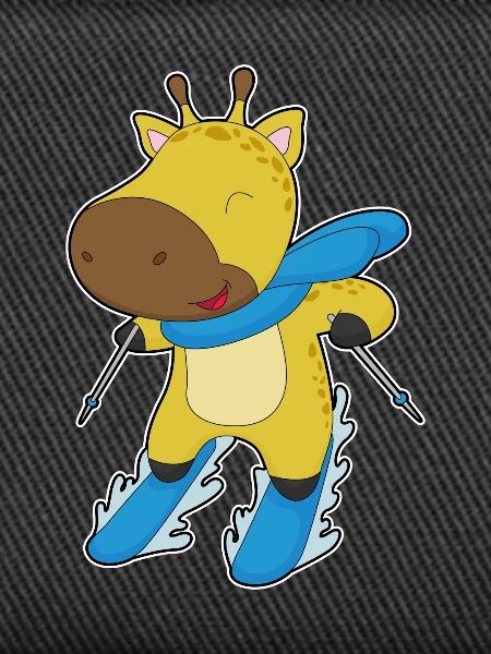 Giraffe Skier Ski