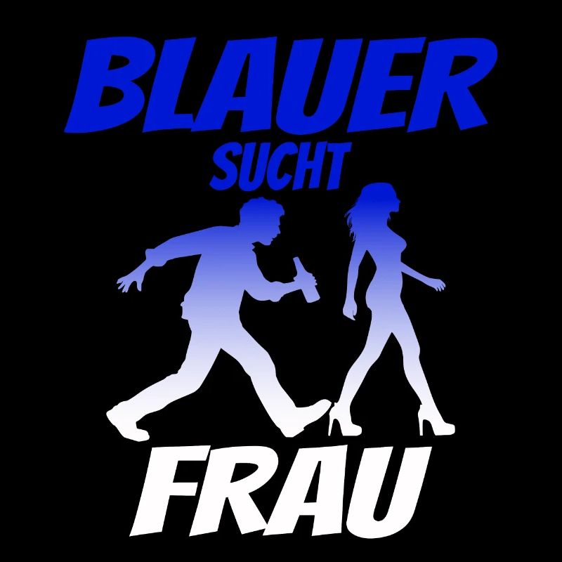 Blauer Sucht Frau