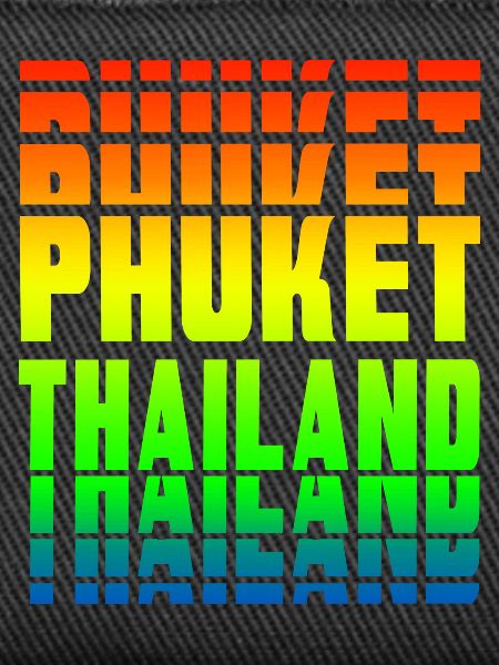 Phuket Thailand rainbow design