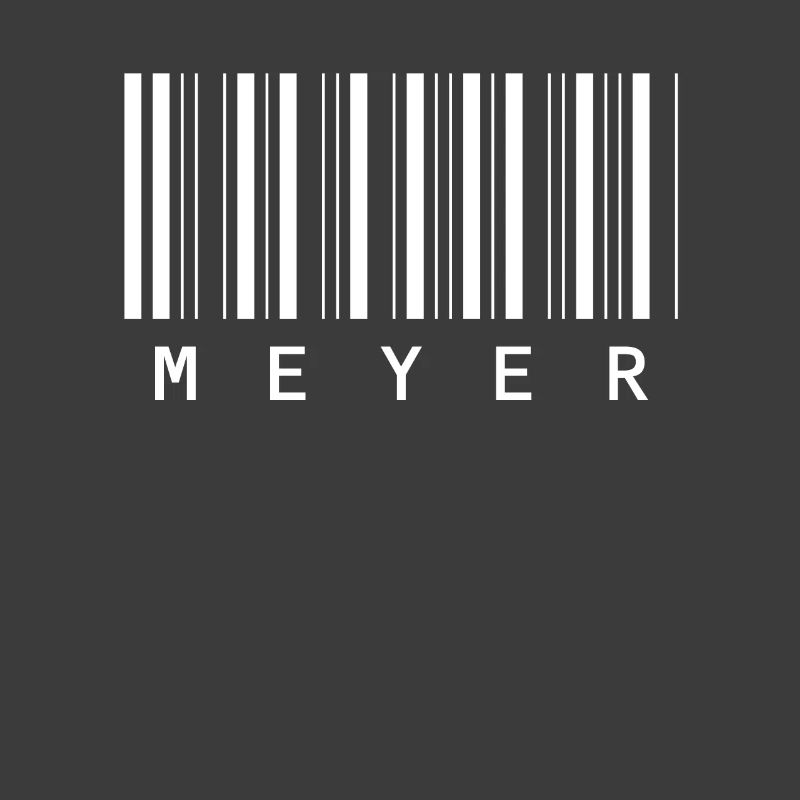 Meyer Barcode Nom de famille Code à barres Cadeau
