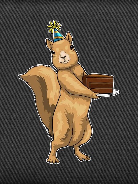 Squirrel Birthday Cake