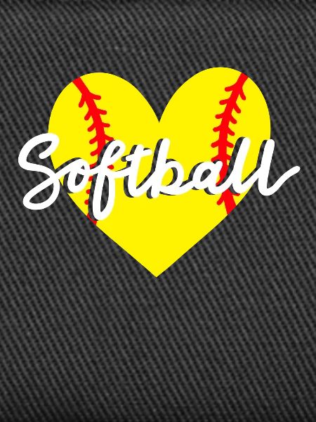 Softball Herz