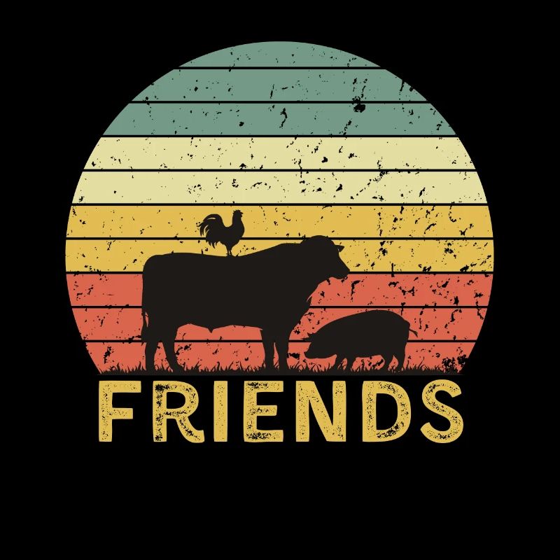 Bauernhoftier Freundschaft Design