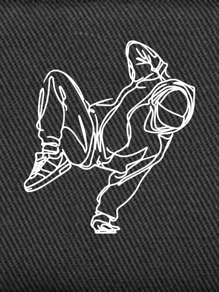 Breakdancer Zeichnung
