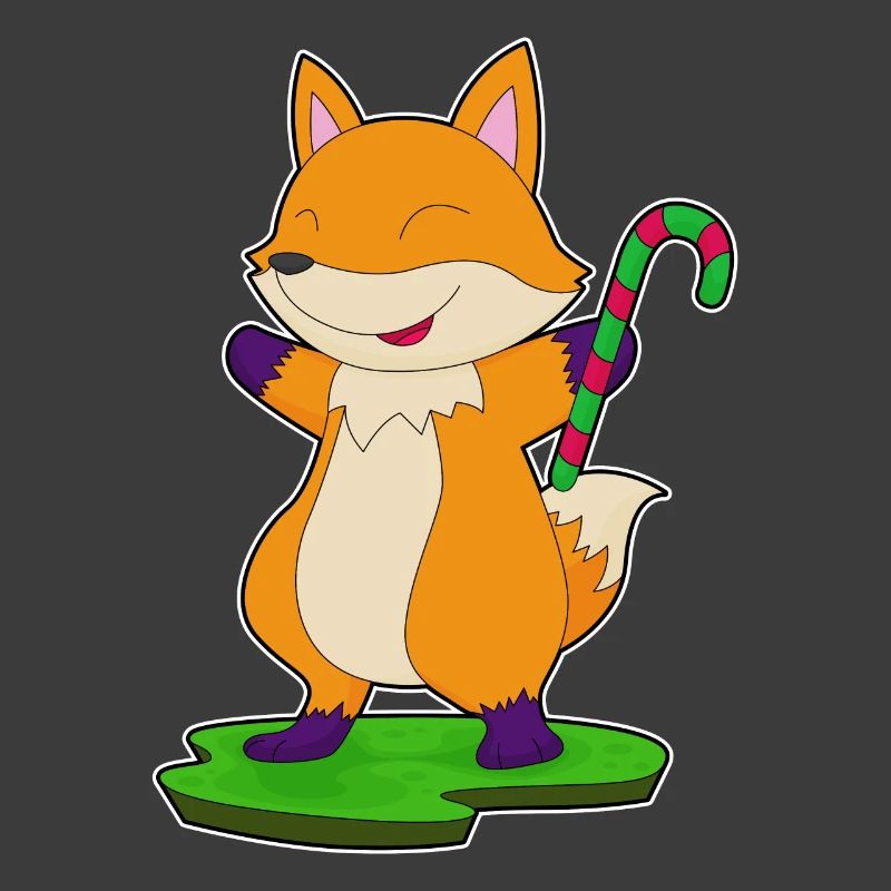 Fox candy cane