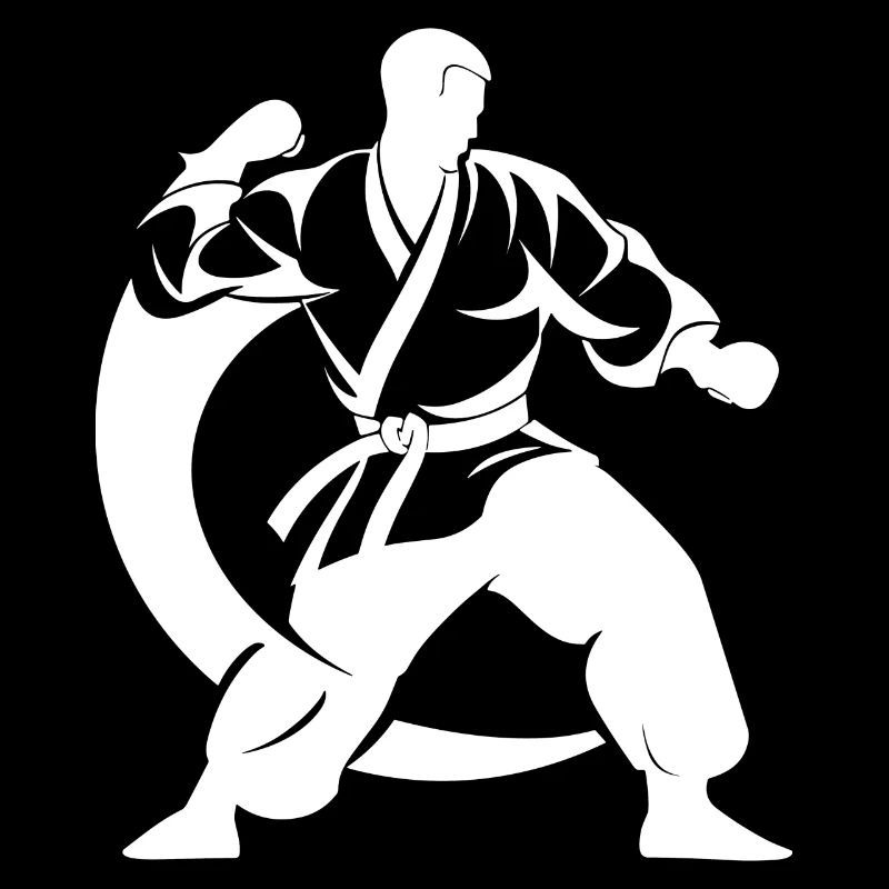 Karateka Zeichnung