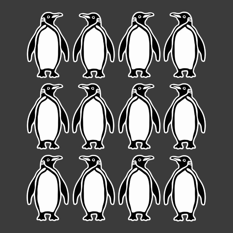 Minimalist Penguin Pattern Design