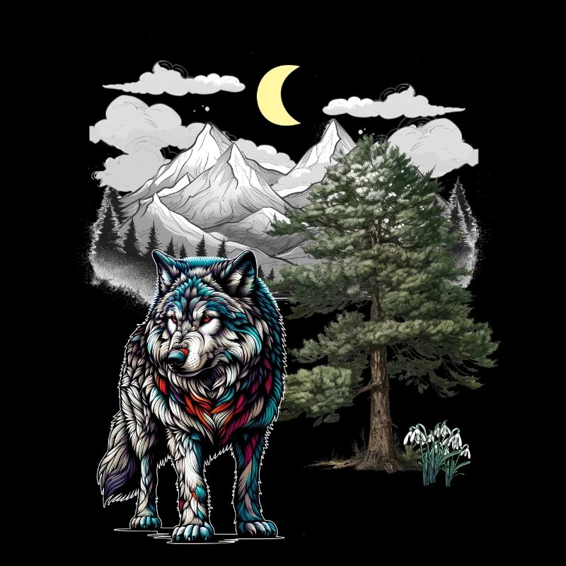 Wolf Wolves Nature Mountains