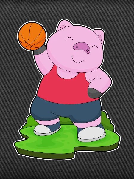 Cochon Basketteur Basketteur