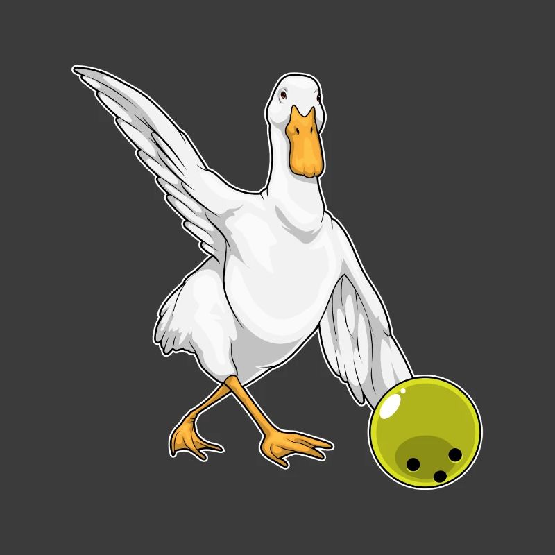 Boule de bowling de canard