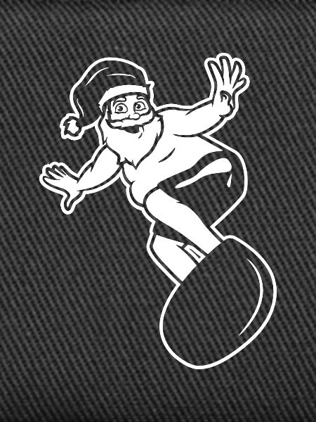 Surfer Santa Claus