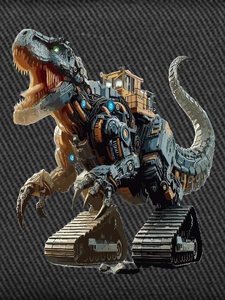 Bagger T-Rex Dinosaurier
