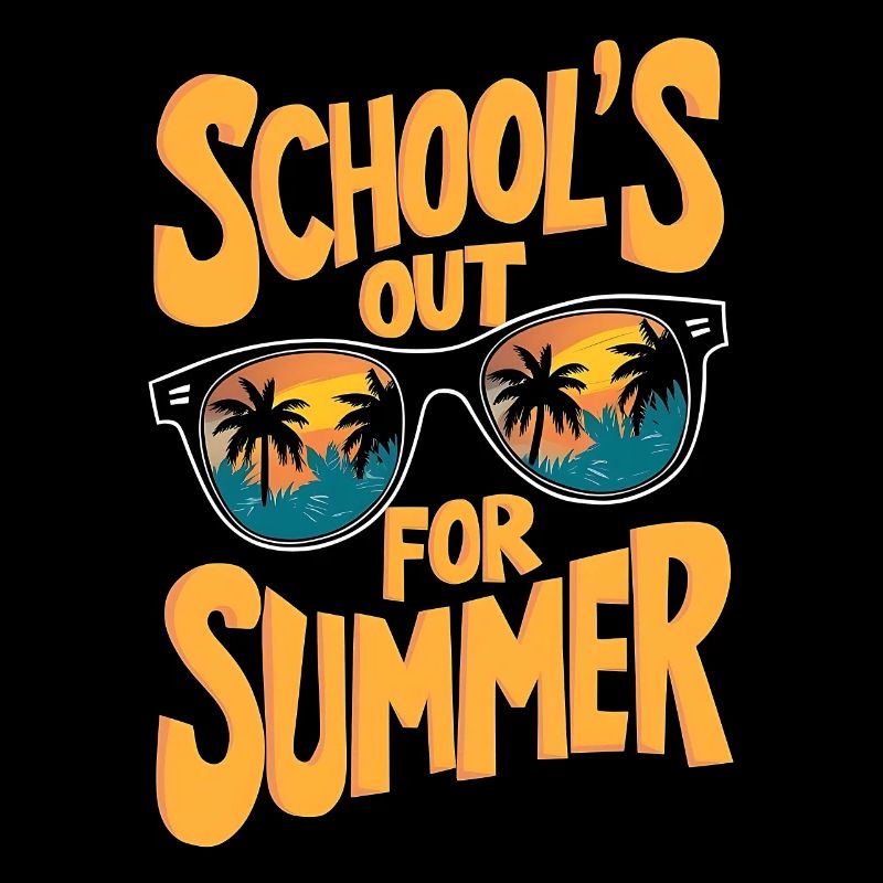 Summer sale with sunglasses and palm tree design