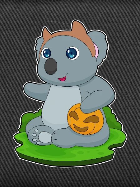 Koala Citrouille d’Halloween