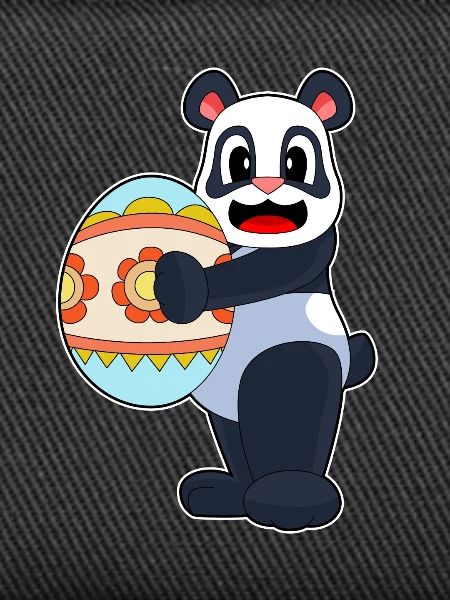 Panda Ostern Osterei