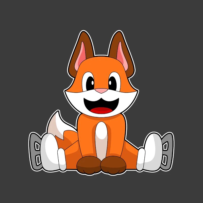 Fuchs Eislaufen Schlittschuhe