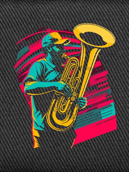 Tuba Player Comic Look