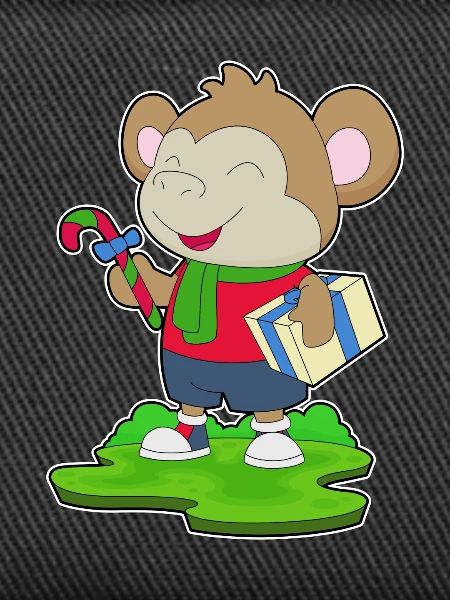 Monkey Christmas Package