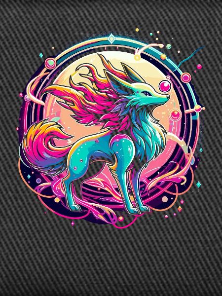 Psychedelische Fuchs Kunst