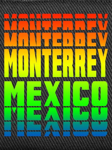 Monterrey Mexico rainbow design