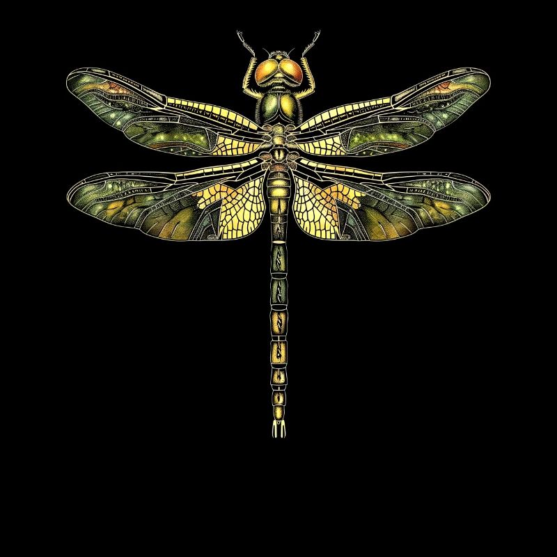 Libellule Libellule Ailes Colorées Libellules Mignonnes