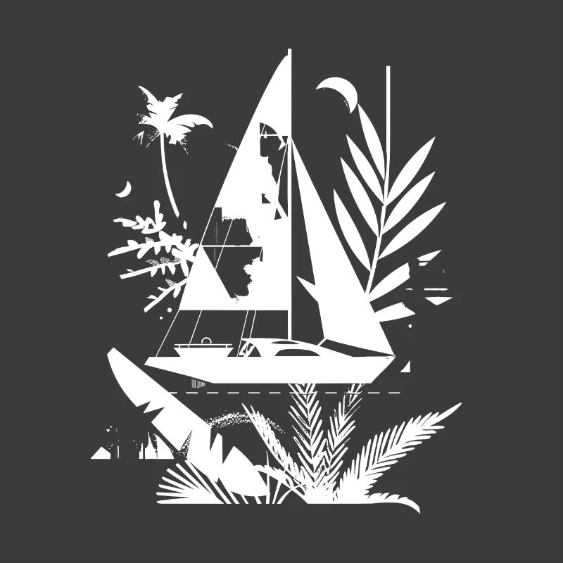 Segelboot Comic